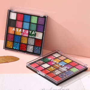 Bảng Trang Điểm 25 Màu Đa Năng Tích Hợp Phấn Mắt Má Hồng Son Môi Tiện Lợi Khi Du Lịch Bền Màu Tự Nhiên