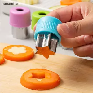 3 Cái / bộ Máy Cắt Rau Hình Trái Tim Ngôi Sao Tay Cầm Bằng Nhựa Dụng Cụ Nấu Ăn Di Động Thép Không Gỉ Cắt Trái Cây Khuôn Tiện Ích Nhà Bếp [VN]