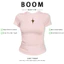 BOOM Áo Baby Tee Nữ Cotton Ôm Body-Áo Thun Ngắn Tay Y2K In Hình PhongCách Mùa Hè, Cổ Tròn Hàng Đầucách hàn quốc phong347