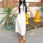 Người nổi tiếng sang trọng Chấm bi kiểu Pháp Xù tay bay hẹp dài vừa phải
