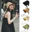 Vải Lanh Ống Hút Nành Cho Nữ Mũ Chống Nắng Nơ Mũ Đi Biển Lớn Vành Rộng Cloche Mũ Chapeau Femme Ren Ngoài Trời Mùa Hè Mới