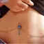 Bluelover Thời Trang Phẫu Thuật Thép Bụng Nút Eo Dây Xích Rốn Xuyên Nhẫn Trang Sức Cơ Thể Mới