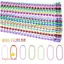 TOPTOOLCX 50 / 100 CÁI Bóng Hạt Dây Xích, Kim Loại Handmade Móc Chìa Khóa, Búp Bê DIY Trang Sức Làm Nhãn Tay Thẻ Kết Nối Chìa Khóa