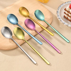 Nĩa thìa titan nguyên chất 99% 00528|Chiều dài 20cm18cm|Titan Crystal Craft Bộ đồ ăn Hàn Quốc Muỗng nĩa|Bộ di động cắm trại ngoài trời|Nhà máy cung cấp trực tiếp Bộ đồ ăn titan nguyên chất
