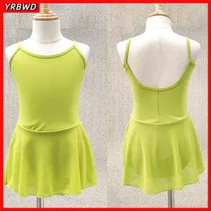 Váy Tutu Ballerina YRBWD, Leotard múa ba lê không tay chuyên nghiệp cho bé gái, Thời trang có váy Định hình cơ thể Thực hành thoáng khí Vũ điệu