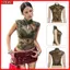 YRBWD Hoa Mai In Top, Vải Co Giãn Không Tay Nữ Nhìn Xuyên Qua Tank Top, Cổ Đứng Gợi Cảm Skinny Fit Jacquard Chắp Vá Thời Trang Đường Phố Áo Vest Mùa Hè Mặc