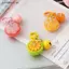 # HB # Móc khóa trái cây 3D dễ thương với phụ kiện mặt dây chuyền màu cam bằng nhựa chuông cho túi xách và Bapas.