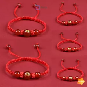 Vòng tay bện dây đỏ cung hoàng đạo Trung Quốc Năm mới Luy Trang sức dành cho nam nữ Quà tặng mới