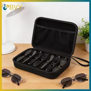 Hộp đựng kính có thể điều chỉnh 6 / 7 ngăn BVY | Hộp đựng kính di động và lưu trữ du lịch Ra Hộp lưu trữ đa chức năng.