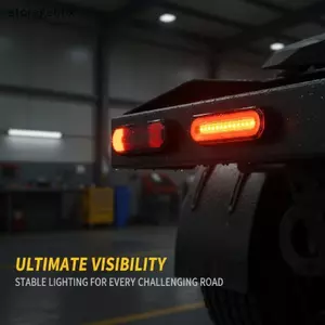 1 Cái 45 Đèn LED báo rẽ tuần tự 3 trong 1 Phanh xe Dừng đuôi Đèn hậu DRL cho Moto Tru Trailer ATV 12V 24V Đẹp