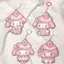Dễ Thương kt Pixel Acrylic Mặt Dây Chuyền Hoạt Hình Dễ Thương Móc Khóa Học Sinh Bạn Gái Schoolbag Quà Tặng 6.22