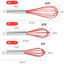 Tay Cầm Ống Sợi Silicon Đánh Hộ Gia Đình Nướng Kem Nhỏ Trứng Trắng Khuấy Cần Đánh INBK