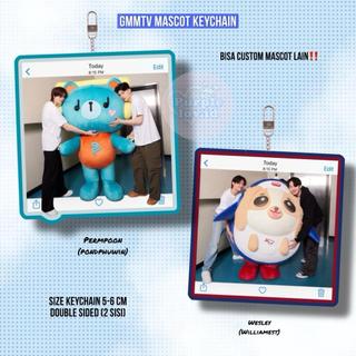 keychain keyring gantungan kunci gmmtv mascot polcasan permpoon domiia avocean paody gmmtv doll tiny doll dollkey tha