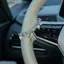 Mặt dây chuyền ngôi sao rỗng sành điệu với gương chiếu hậu ô tô được thiết kế nối hình học và phụ kiện trang trí vô lăng đẹp