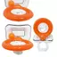 Bộ mũ bóng rổ bơm hơi HFTOY PVC bền hoàn hảo cho các bữa tiệc & lễ hội Ném đồ chơi thể thao không khí sống động có thể đeo được ~