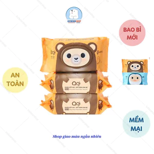 Combo 5-12 Gói Khăn Uớt AGI 100 Tờ Không Hương, Khăn Ướt Không Mùi Công Nghệ Hàn Quốc