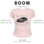 BOOM Áo Baby Tee Nữ Cotton Ôm Body-Áo Thun Ngắn Tay Y2K In Hình PhongCách Mùa Hè, Cổ Tròn Hàng Đầucách hàn quốc phong393