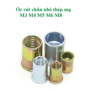 10 cái Ốc tán rút chân nhỏ M3,M4, M5,M6,M8 thép mạ