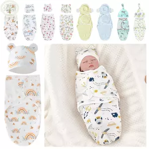 Bọc quấn tã cho bé AMLU, Túi ngủ trẻ sơ sinh chống đá bằng vải Cotton, Bán chạy Bộ trang phục trẻ em ấm áp có thể điều chỉnh ấm áp