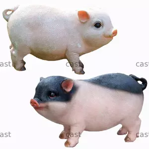 CAST Mô Phỏng Tượng Lợn Thủ Công Trang Trí Nhà Cửa Sân Bãi Cỏ Mô Hình Động Vật