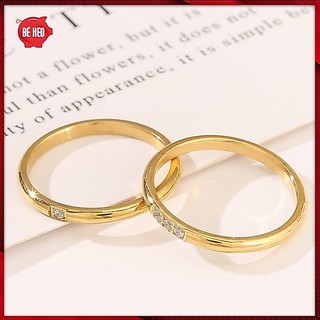 1 Nhẫn titanium không đen đá zircon BHN138