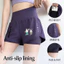 Quần short Li Ning khô nhanh mùa hè, chạy bộ thông thường, đi xe đạp, thể thao, quần short chống chói dành cho nữ tập luyện ngoài trời, quần short ba phần tư lưng cao