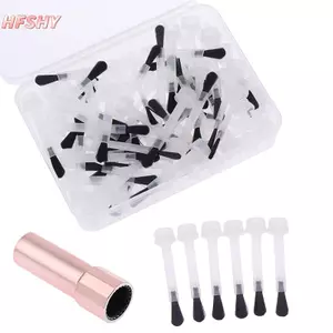HFSHY 1 Hộp Dùng Một Lần Sơn Móng Tay Bàn Chải Sơn Móng Tay Chai Thay Thế Đầu Bàn Chải Móng Tay Nghệ Thuật Bàn Chải Chất Lỏng Applicators Dụng Cụ Làm Móng Tay VN