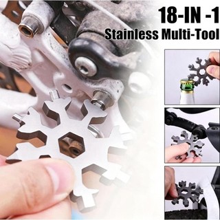 Cờ Lê Đa Năng 18 Trong 1 Hình Bông Tuyết Bằng Thép Không Gỉ