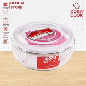 Hộp Cơm Thủy Tinh COBACOOK Chống Tràn Dùng Được Trong Lò Vi Sóng Nhiều Size Chịu Nhiệt