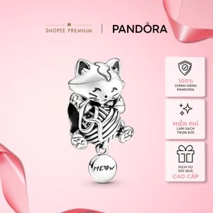 Charm Pandora Moments Mèo Con Ôm Cuộn Len - Kitten & Yarn Ball Charm