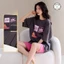 Quần Short Nữ Tay Ngắn Bộ Pyjama Có Miếng Lót Ngực Cho Phong Cách Cao Cấp Thoải Mái Trong Nhà Hàng Ngày Nhà Thường Ngày Mùa Hè Giải Trí Dịp