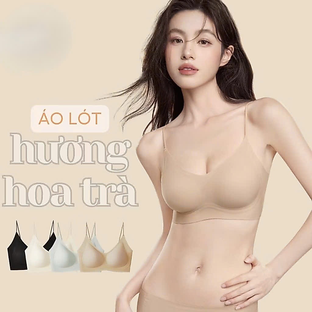 Áo Lót Nữ Đúc Su Cao Cấp Siêu Mềm Mịn Không Gọng Mút Mỏng Tàng Hình Hương Thơm Nhẹ mã 048