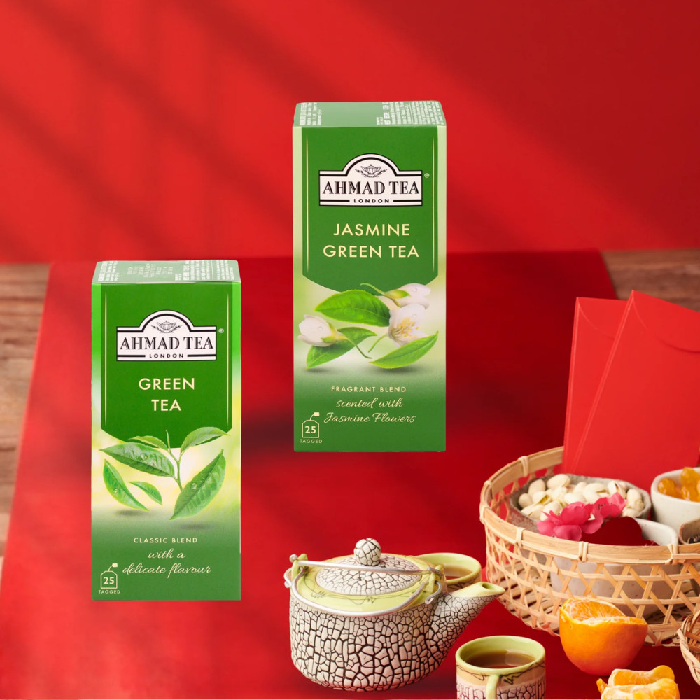 Trà Xanh Ahmad 25 Túi Lọc Hộp 50g, Vị Nhẹ Nhàng Không Gắt, Phù Hợp Để Thưởng Thức Hằng Ngày