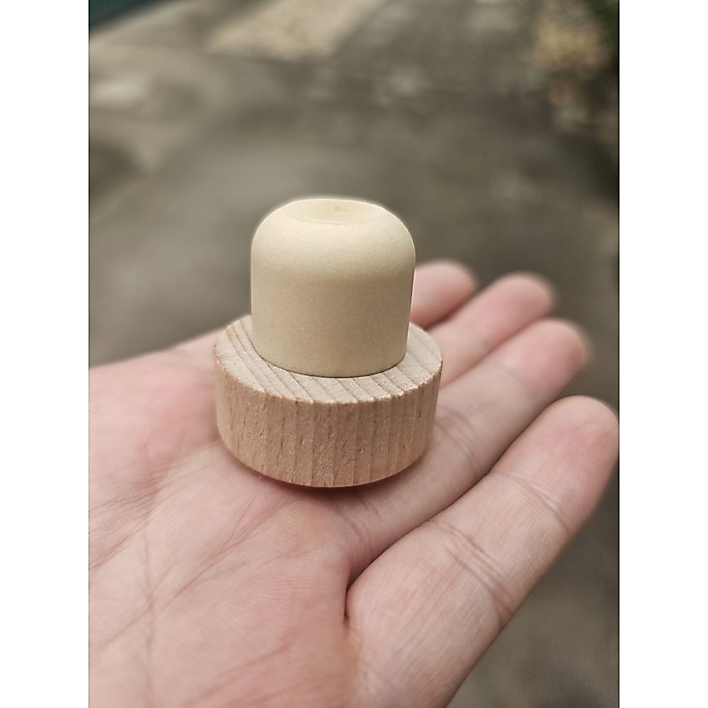 nắp gỗ bấc dùng cho chai thủy tinh