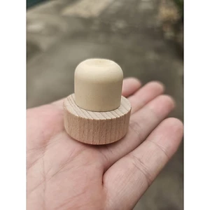 nắp gỗ bấc dùng cho chai thủy tinh