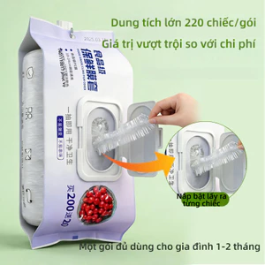 Treo Vỏ sò Có Thể Tháo Rời Bám Phim Bao 220 Cái / gói Thực Phẩm PE Dày Nhà Bếp Hộ Gia Đình Bám Phim Bao