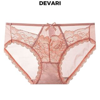 Quần lót nữ ren lưới cao cấp thoáng khi cạp vừa tôn dáng quyến rũ ren hoa xinh xắn sexy DEVARI L8809