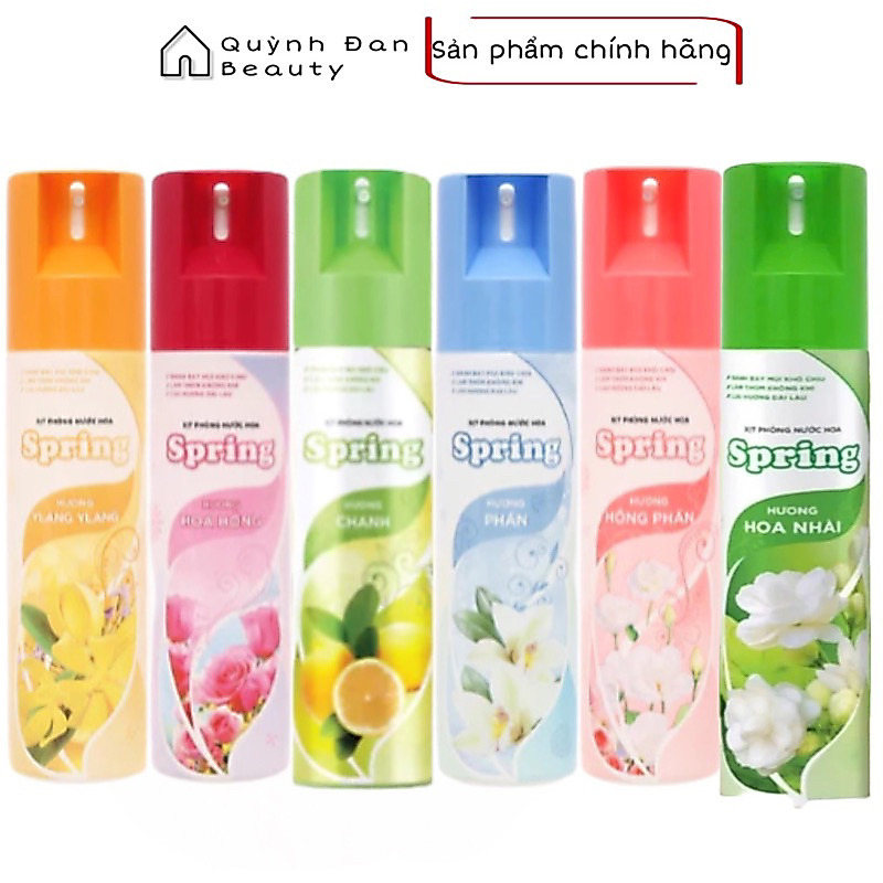 NƯỚC HOA XỊT PHÒNG SPRING (6 Mùi Hương)