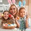 Đèn Phục Sinh Bunny Để Bàn Cây Hoạt Động Bằng Pin Vui Mùa Xuân Phục Sinh Trang Trí Ngày Lễ Thích Hợp Cho Sân Vườn Ngoài Trời