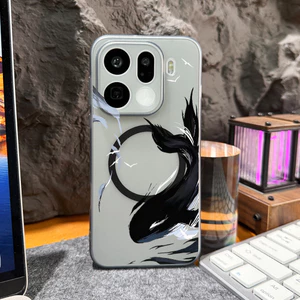 Dành cho Oppo Find X9 Ultra X9 Pro X8 Pro X8S + Reno 14 15 Pro “Ink Whale ” Vỏ điện thoại từ tính mềm / Chống trầy xước / Chống vân tay / Micro Frosted / Oppo Case