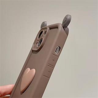 Ốp Điện Thoại Trái Tim Tình Yêu 3D Dễ Thương Cho IPhone 17 16 15 14 13 12 11 Pro Max Plus 16E Silicon Mềm Thời Trang Hàn Quốc Màu Kẹo Sáng Tạo