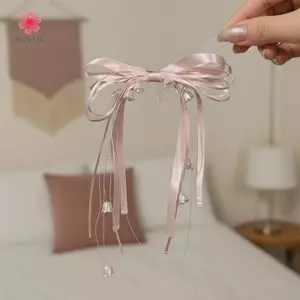 MJnmc Hoa Anh Đào Và Chuông Kẹp Tóc Có Nơ Cho Một Cái Nhìn Cổ Tích Ma Thuật Trong Vườn Tiệc Mới