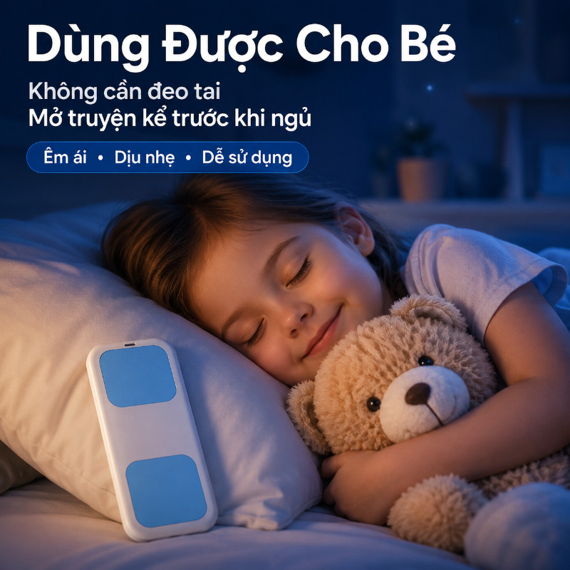 Loa Ngủ Thông Minh Dẫn Truyền Xương - Pin Siêu Bền,  Âm Thanh Nhỏ Riêng Tư, Hoàn Hảo Cho Giấc Ngủ Sâu & Du Lịch