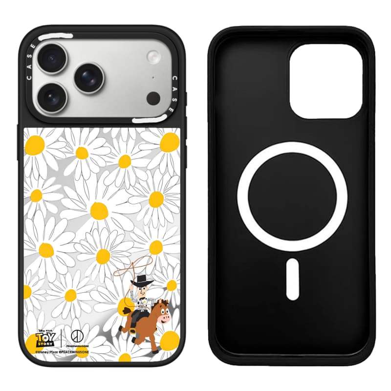 CASECASE X Phong Cảnh Ốp Lưng Gương Đen & Bạc Hút Từ Tính IPhone Dành Cho IPhone 17 Air 16 15 14 13 12 Pro Max Plus Ốp Lưng Cứng Có Hộp Khắc Logo