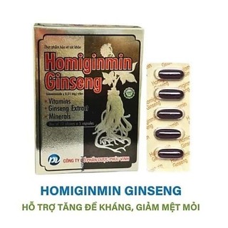=> Viên Uống Nhân Sâm & Vitamin PV Pharma Homiginmin Ginseng Hỗ Trợ Tăng Đề Kháng, Giảm Mệt Mỏi 60 Viên