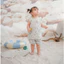 Bộ cộc tay bé gái vải Thô hoa nhí Littlelove [ thấm hút tốt và thoáng mát ] size cho bé tư 6M -4Y ( HCT69)
