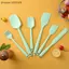 {AKIN} Bộ 6 thìa silicon cấp thực phẩm Dụng cụ nấu ăn chống dính chịu nhiệt Baking Turner Dụng cụ nhà bếp linh hoạt {a}