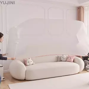 Phim bụi nhựa YUJUNI, viền đàn hồi Vỏ bụi dùng một lần trong suốt, Vỏ bảo vệ nội thất PE dày chống thấm nước đa năng Giường