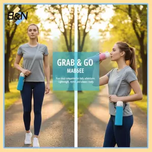 Tay áo cốc cách nhiệt thân thiện với thể thao B & N với chất liệu thiên vị và dây đeo vai di động.