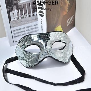 ASDFGER Hóa Trang, Gương Che Mắt Bóng Sáng Lấp Lánh Mặt, Disco Bạc Đảng Đạo Cụ Mardi Gras Cosplay Hóa Trang